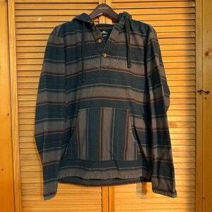 O’Neill Striped Hooded Pullover size large
